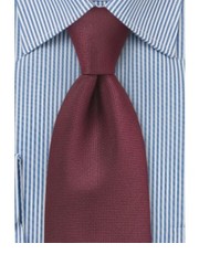 krawat Ciemnoczerwony jedwabny krawat 1331 - yoos.pl