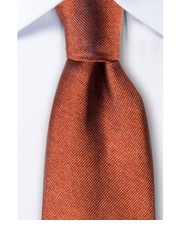 krawat Jedwabny krawat w kolorze cegły KR1422 - yoos.pl