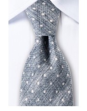 krawat Bawełniany krawat w melanżowych szarościach 1221 - yoos.pl