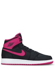 sneakersy dziecięce Buty  Air Jordan 1 Retro High czarne 332148-008 - Nstyle.pl