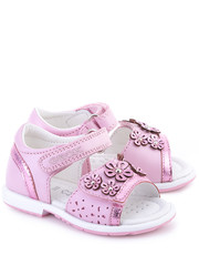 sandały dziecięce Baby Verred - Różowe Skórzane Sandały Dziecięce - B6221A 044KY C8004 - Mivo.pl