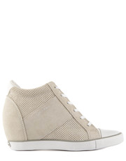 sneakersy Voss Perf Suede Smooth White - Bayla.pl