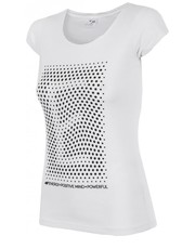 bluzka T-shirt damski TSD220 - biały - - 4f.com.pl