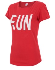 bluzka T-shirt damski TSD262 - czerwony - - 4f.com.pl