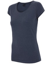 bluzka T-shirt damski TSD300 - denim melanż - - 4f.com.pl