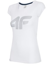 bluzka T-shirt damski TSD012 - biały - - 4f.com.pl