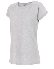 bluzka T-shirt damski TSD254 - jasny szary melanż - - 4f.com.pl