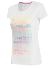 bluzka T-shirt damski TSD021 - biały - - 4f.com.pl