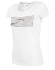 bluzka T-shirt damski TSD525 - biały - - 4f.com.pl