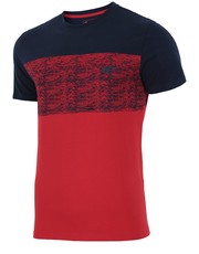 T-shirt - koszulka męska T-shirt męski TSM226 - czerwony - - 4f.com.pl