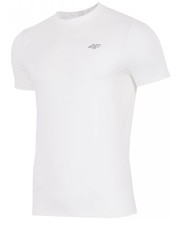 T-shirt - koszulka męska Koszulka treningowa męska TSMF209 - biały - - 4f.com.pl