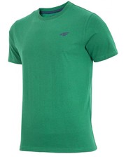 T-shirt - koszulka męska T-shirt męski TSM002 - zielony melanż - - 4f.com.pl