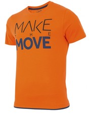 T-shirt - koszulka męska T-shirt męski TSM008 - pomarańcz - - 4f.com.pl