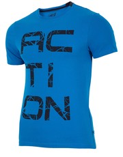 T-shirt - koszulka męska T-shirt męski TSM024 - niebieski jasny - - 4f.com.pl