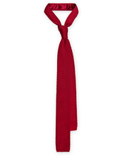 krawat Krawat Dzianinowy Czerwony - Lancerto.com
