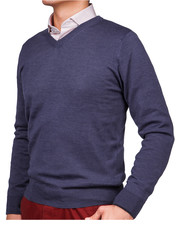 sweter męski Sweter Jamie Fioletowy - Lancerto.com