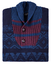 sweter męski Sweter Theo Granat - Lancerto.com