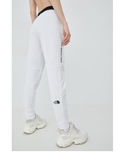 Spodnie spodnie dresowe damskie kolor biały z nadrukiem - Answear.com The North Face