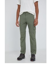 Spodnie męskie spodnie outdoorowe męskie kolor zielony proste - Answear.com Cmp