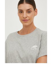 Bluzka t-shirt bawełniany kolor szary - Answear.com Roxy