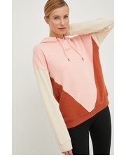 Bluza bluza damska kolor różowy z kapturem wzorzysta - Answear.com Roxy
