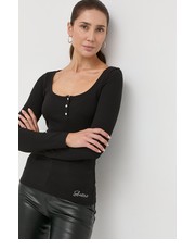 Bluzka longsleeve damski kolor czarny - Answear.com Guess