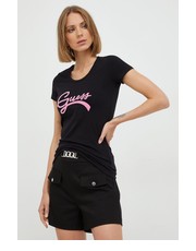Bluzka t-shirt damski kolor czarny - Answear.com Guess