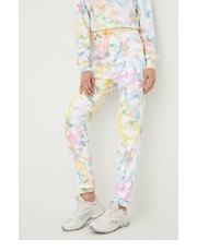 Spodnie spodnie dresowe bawełniane damskie wzorzyste - Answear.com Guess