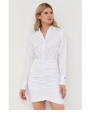Sukienka sukienka kolor biały mini dopasowana - Answear.com Guess