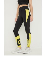 Legginsy legginsy damskie kolor czarny z nadrukiem - Answear.com Guess