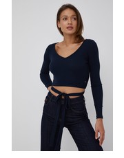 Bluzka longsleeve CATHERINE damska kolor granatowy - Answear.com Pepe Jeans