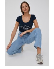 Bluzka t-shirt CAMERON damski kolor granatowy - Answear.com Pepe Jeans