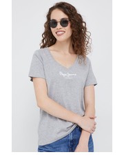 Bluzka t-shirt damski kolor szary - Answear.com Pepe Jeans