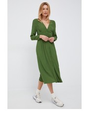 Sukienka sukienka kolor zielony midi rozkloszowana - Answear.com Pepe Jeans