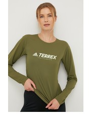 Bluzka TERREX longsleeve sportowy Trail kolor zielony - Answear.com Adidas