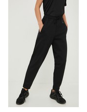Spodnie spodnie dresowe damskie kolor czarny gładkie - Answear.com Adidas