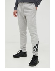 Spodnie męskie spodnie dresowe męskie kolor szary melanżowe - Answear.com Adidas