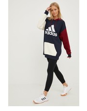 Bluza bluza bawełniana damska z kapturem z nadrukiem - Answear.com Adidas