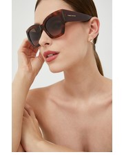 Okulary okulary przeciwsłoneczne damskie kolor brązowy - Answear.com Tommy Hilfiger