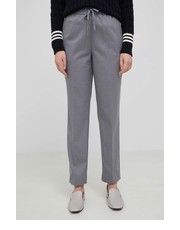 Spodnie Spodnie damskie kolor szary fason cygaretki high waist - Answear.com Tommy Hilfiger