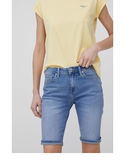 Spodnie szorty damskie gładkie medium waist - Answear.com Tommy Hilfiger
