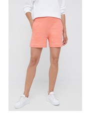 Spodnie szorty bawełniane damskie kolor pomarańczowy gładkie high waist - Answear.com Tommy Hilfiger