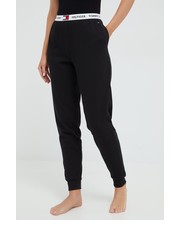Spodnie spodnie dresowe damskie kolor czarny gładkie - Answear.com Tommy Hilfiger