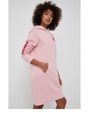 Sukienka Sukienka bawełniana kolor różowy mini prosta - Answear.com Tommy Hilfiger