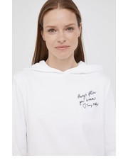 Bluza bluza bawełniana damska kolor biały z kapturem gładka - Answear.com Tommy Hilfiger