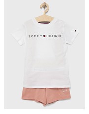Piżama dziecięca piżama bawełniana dziecięca kolor biały z nadrukiem - Answear.com Tommy Hilfiger