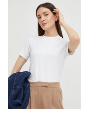 Bluzka t-shirt damski kolor biały - Answear.com Lacoste