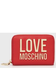 Portfel portfel damski kolor czerwony - Answear.com Love Moschino