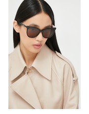 Okulary okulary przeciwsłoneczne damskie kolor brązowy - Answear.com Love Moschino