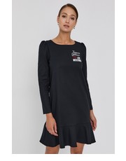 Sukienka Sukienka kolor czarny mini rozkloszowana - Answear.com Love Moschino